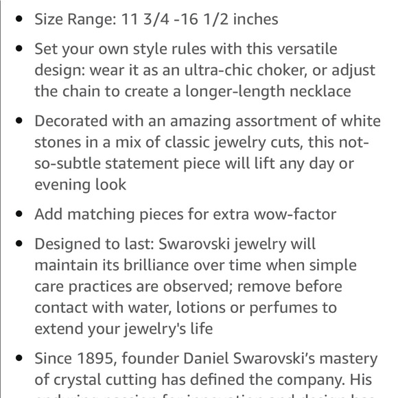 Swarovski Silver Choker - Picture 6 of 7